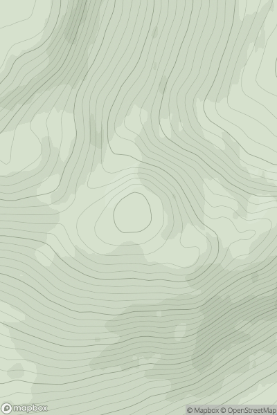 Thumbnail image for Creag Mhor [Glen Albyn and the Monadh Liath] [NH734029] showing contour plot for surrounding peak